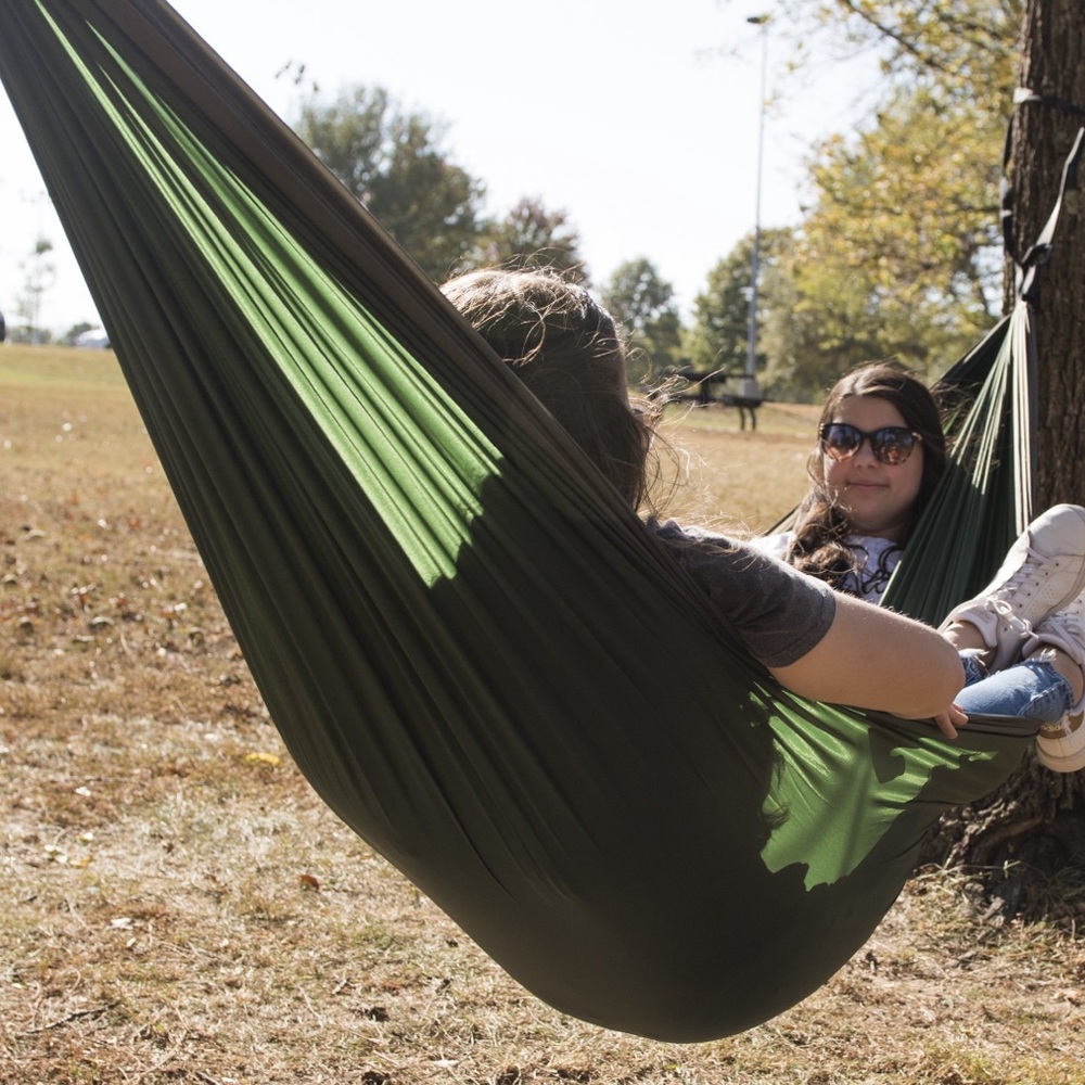 NWT Equip Two Person Travel Hammock Green & Grey - Picture 9 of 12